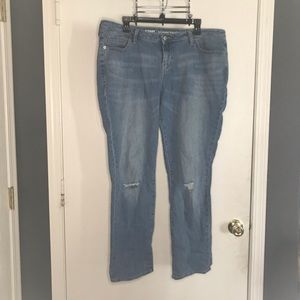 Old Navy Distressed boyfriend straight jeans